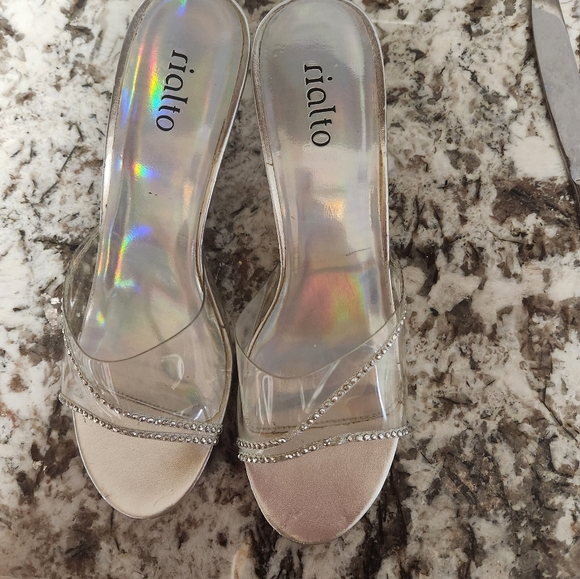 Clear Rhinestone Heels - Picture 3 of 6